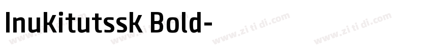 Inukitutssk Bold字体转换